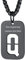 FindChic Schwarz Dog Tag Q Kettenanhänger Militärische Erkennungsmarke Halskett mit Gravur für Valentinstag Party
