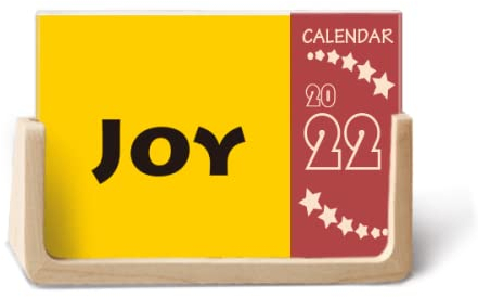 Joy Word Inspirierendes Zitat Sprüche 2022 Tischkalender Planer 12 Monate