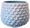 Nordring Pot de Fleur Pino - Pots de Fleurs décoratifs Couleur pour intérieur Style rétro créatif M (13,5 cm ø), Leu Ciel, Céramique