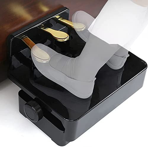 JIADUOFU Piano Pedal Extender, Children Piano Practice Aid Accessory,adjustable Height 13.5-23 Cm, 3 Keyboard Triple Pedal Unit, for Grand, Upright, Digital Piano, Electric Piano.,A