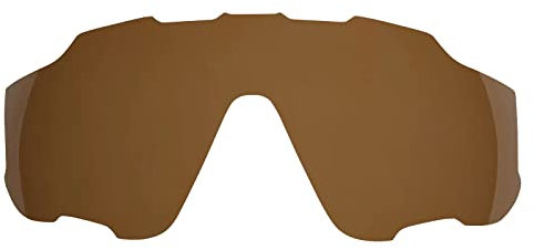 Wetnenss Lentes de repuesto para gafas de sol Oakley Jaw-breaker OO9290, polarizadas de 1,5 mm, fáciles de instalar (marrón)