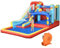 Outsunny Castillo Hinchable para Niños de 3-8 Años Castillo Inflable con Soplador Parque Acuático con Tobogán Trampolín Piscina Bolsa de Transporte 435x245x200 cm Multicolor