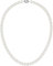 WEITING Weiße 7-10 mm Süßwasser-Zuchtperlen-Halskette aus Sterlingsilber, feiner Schmuck für Damen, Geburtstagsgeschenk, weiße Perlenkette, 9-10 mm, 45 cm