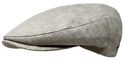 WEROR Herren Flatcap Schirmmütze Schiebermütze Cap Mütze WEROR-418.1 (63, Beige)