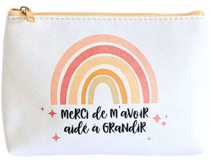 Pochette Merci de m'avoir aidé à Grandir | Cadeau Fin d'année Scolaire - Cadeau crèche, maîtresse, Atsem, aesh (1)