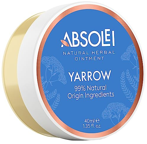 Absolei Hemorrhoids Ointment, Natural White Yarrow Ointment for Burning, Itching and Discomfort, 40 ml (Pack of 1)