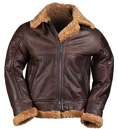Mil-Tec US Navy Bomberjacke B46 Lammfell Gr.XL