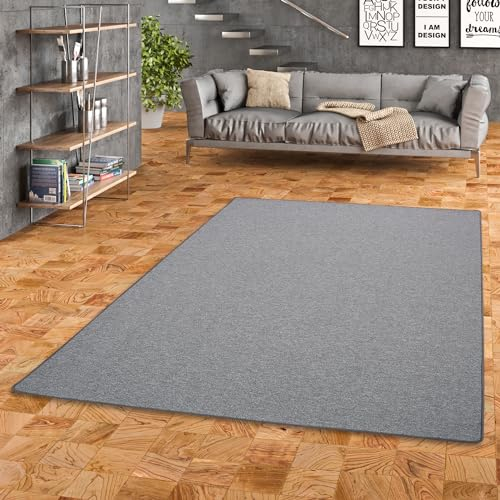 Snapstyle Schlingen Velours Teppich Modern Einfarbig | Flurteppich | Wohnzimmerteppich | Küchenteppich robust und pflegeleicht | Viele Größen und Farben