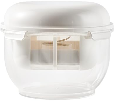 ulafbwur Colino per yogurt greco, filtro per yogurt a maglia fine, separatore per siero di latte trasparente, facile da pulire, colino bianco