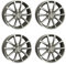 4x AUTEC Felgen Alufelgen ASTANA 7.0x17 ET42 5x108 Titansilber poliert kompatibel mit Opel Grandland Combo Astra Grandland X Zafira Life Vivaro