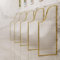 Urinal-Trennwand, Toilettentrennwand, Herren-Urinal-Trennwand, Urinal-Sichtschutz, Urinal-Trennwand, Schulen/Einkaufszentren, Urinal-Trennwand, Trennwand (Farbe: Gold, Größe: 1 Stück) (Gold 2 Stück)