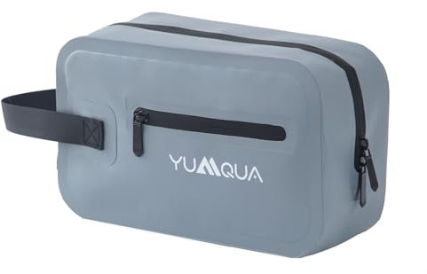 Trousse de toilette imperméable - Double kit de voyage - À suspendre - Bagage à main - Gris, Handgepäck 10,43 x