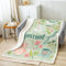 Homemissing Journal Fleece Throw Blanket for Bed Sofa Couch Kids Teapot Plush Blanket Queen 90x90Inch Birds Sherpa Blanket Decor Onion Green Fuzzy Blanket