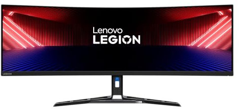 Lenovo Legion R45w-30 Monitor Gaming Curvo 44.5 DQHD (5120x1440), VA, 1ms, 165Hz (Overclock 170Hz), Altoparlanti, Regolabile, AMD FreeSync Premium Pro, HDMI 2.1 + DP + USB-C