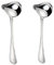 Weenwill SoßenlöFfel,2 PCS Edelstahl Schöpfkelle Soßenkelle mit Ausgießer Kleiner Schöpflöffel Löffel Saucenlöffel für Suppensauce,Bratensoße und Dressing (Silber)