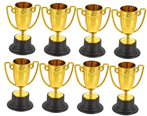 Garneck 8stücke Teiliges Mini Trophäen Für Junge Mädchen Goldene Pokale Als Belohnung Für Schulwettbewerbe Partys Und Spiele Schöne Auszeichnungen Für Junge Mädchen Und Jungen