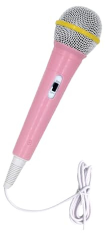 Milisten Intelligent Electronic Musical Microphone for Pink Educational Machine Instrument Lightweight PVC Early Learning Robot Mic for Music Development and Fun Play Random Color
