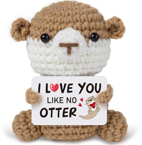 Sayregifty Geschenke für Frauen Männer, Partner Geschenk - Pocket Hug Positive Otter Ich Liebe Dich Geschenke, Jahrestag/Weihnachten/Geburtstag/Hochzeitstag Freundin Frau Sie Ihn