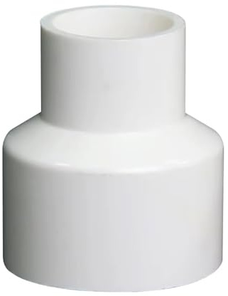 1 Stück gerades Reduzierstück aus PVC – 75–32 mm/200–160 mm – langlebige Klebeverbindung for Wasserrohrverschraubungen – blau, grau, weiß(White,75x50mm)
