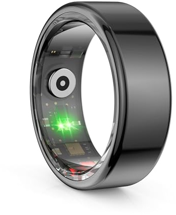 TradeProvider Smart Ring for Men & Women, NFC Health with Sleep Monitor, Heart Rate & Blood Oxygen (SpO₂) Tracker, Stress & Steps Fitness Tracking, Waterproof Wellness Wearable kit – Size 8
