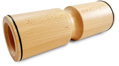 MaxFitness Faszienrollen – verschiedene Varianten - SpikeRoll, WoodRoll, ClassicRoll, DuoRoll - Rückenmassage, Fußmassage, Reflexzonen, Triggerpunkte, Faszientraining (WoodRoll)