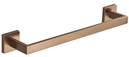 Barre Porte-Serviettes Barre Porte-Serviettes en Acier Inoxydable 304, Accessoire de Salle Bain Suspendu métal Simple et monocouche(Brushed Rose Gold)