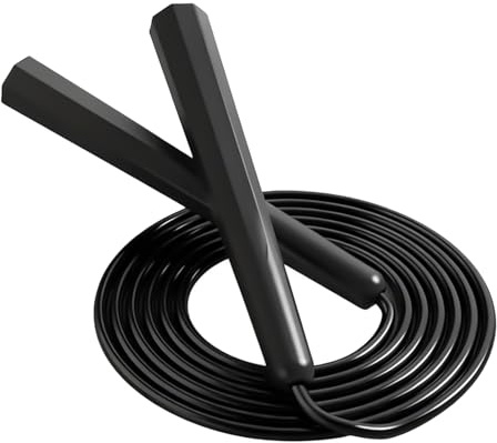 iMoebel Springseil Verstellbar, 3 M x 5mm PVC Springseil mit rutschfesten Handgriffen, Seilspringen für Damen, Herren und Kinder bei Boxen Abnehmen Crossfit Fitnessübungen
