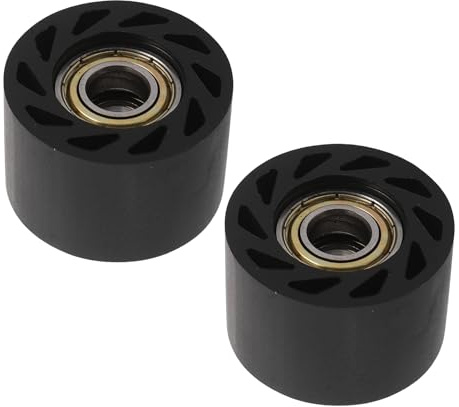 BESTYASH Rullo Tendicatena Moto per Tensione Precisa e Comfort di Guida 2 Pezzi 8mm in Plastico e Acciaio Rullo Guida Minimalista per Catena Motocicletta