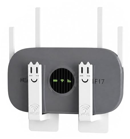 Router - Soporte de pared para router, autoadhesivo, universal, sin agujeros, caja WiFi, soporte de pared, con fuerza, ahorra espacio para el hogar, oficina, dormitorio, color blanco