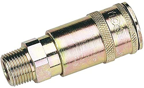 Draper 51409 Vertex Taper Air Line Coupling with Male Thread, 3/8 BSP