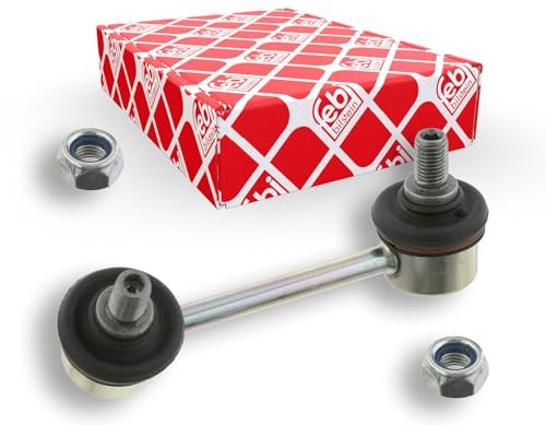 febi bilstein 27331 Verbindungsstange mit Sicherungsmuttern, 1 Stück | Kompatibel mit: TOYOTA AVENSIS, AVENSIS Kombi, AVENSIS Stufenheck