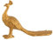 J-Line Figur Goldig Pfau Skulptur Poly Gold Vogel Edel