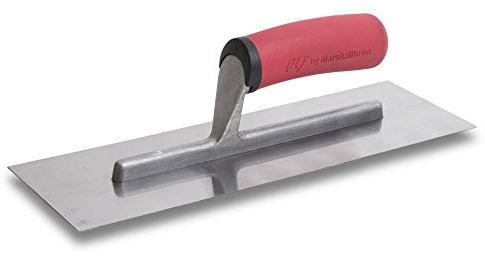 Marshalltown Smoothing Trowel with Soft Grip Handle Made of Stainless Steel, for plasterers and plasterers, 305 x 102 mm, Silver