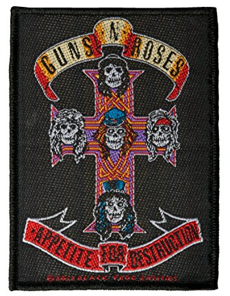 Unbekannt Écusson Guns´n´Roses – Appetite For Destruction – Patch Guns´n´Roses – tissé et sous licence !!, multicolore, S