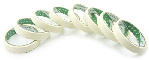 HAND ® Ruban de masquage multi-usage - Tailles assorties (10 mm de large/8 rouleaux)