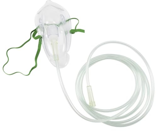Dönges Sauerstoffmaske Erwachsene mit 2,1 m Schlauch (Inhalationsmaske Sauerstoff-Atemmaske)