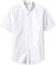 Amazon Essentials Men's Slim-Fit Short-Sleeve Pocket Oxford Shirt, White, S