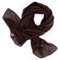 DOLCE ABBRACCIO by RiemTEX Schal Damen SWEET LOVE Stola Chiffon Tuch in 30 Unifarben Schals und Tücher Halstücher XXL Chiffontücher Halstuch in kräftigem Braun für jede Jahreszeit (Braun)