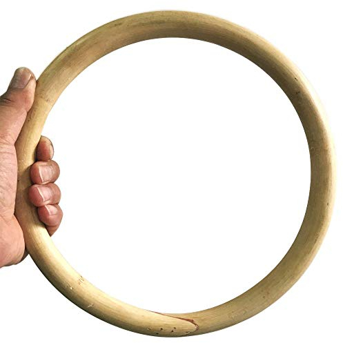 Gocher Wing Chun Kung Fu Trainingsring Rattan und Edelstahl Hand Ring für Tai Chi-Ratten