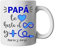 Kembilove Taza de Café Padre Personalizada – Taza de Desayuno Papá Te Quiero hasta el Infinito – Tazas de Café y Té para Papas – Taza de Cerámica Impresa – Regalo Original Taza de 350 ml