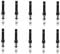 Asvine 10 PCS Fountain Pen Short Converters Universal International Standard Size
