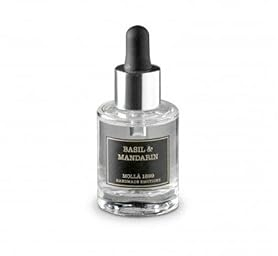 CERERÍA MOLLA 1899 | Aceite Esencial Basil & Mandarin | Frasco de Cristal con Cuentagotas | Fragancia Delicada | Perfecto para Difusores y Quemadores | Premium | 30ml