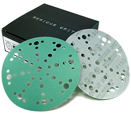 Serious Grit - Klett-Schleifscheiben P100 150 mm 49-Loch - 50er Pack