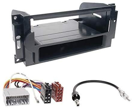 EHO 1 Din Radio Einbauset Blende Radioanschlusskabel Antennenadapter für Jeep Compass (PK) 2006-2010