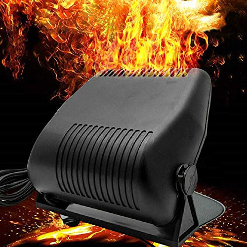Riloer chauffage de voiture 2 en 1 dégivrage de ventilateur de chauffage et de refroidissement rapide portatif haute puissance, dégivreur de dégivrage de pare-brise 12 V 150 W