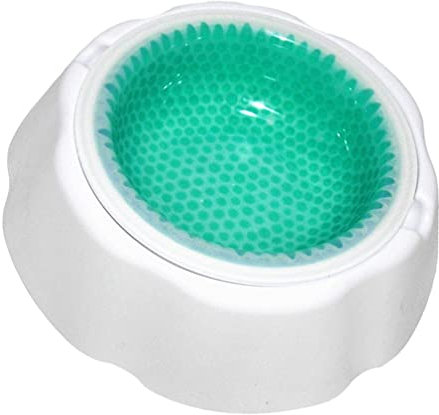 VILLCASE Abreuvoir Vert Eau pour Chat Pet Refroidisseur Bol D Eau Bol De Refroidissement D Chien Chat Bol Chat Et Chien De Refroidissement Glace Bol Pet Condensat Bol Pet Abreuvoir- Et Vert