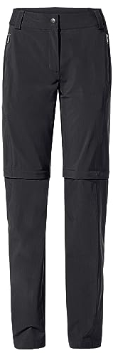 VAUDE Damen Women's Farley Stretch Zo T-zip Pants Ii Hose, Schwarz, 38 Kurz EU
