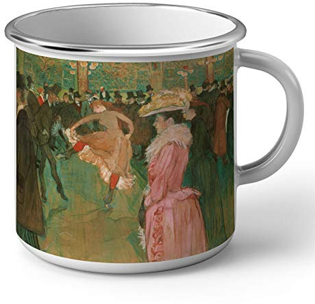 Mug en Métal Emaillé Toulouse Lautrec Moulin Rouge Impressionnisme Peinture