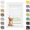 MARDOM Rollos für Fenster Ohne Bohren, Duo Rollo Tag und Nacht, Rollo Ohne Bohren, Doppelrollo Klemmfix Ohne Bohren, Fensterrollo Innen, Jalousien (Weiß, 97.5x140 cm (Stoffbreite: 93.5)