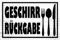 Generisch Tin Sign Retro Blechschild 20x30 cm Hinweis Schild Geschirr Rückgabe Imbiss Restaurant Dekoration Bar Kneipe Sammler